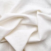 데코탑 워싱 퓨어 린넨 화이트 흰색 천 내츄럴 마 대폭 하얀 원단 비침없는 부드러운 린넨천 의류 커튼 침구 제작용, 오버록가공포함