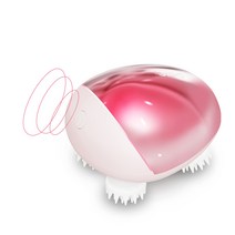 [breo] 전동 헤드 브러쉬 헤드 스파 두피 브러쉬 IPX7 방수 경량 두피 케어 전신 사용 가능 USB 충전 무선 릴렉제이션기 선물 생일 선물 어머니의 선물 여행으로 휴대에 편리 scalp mini (메탈릭 핑크)
