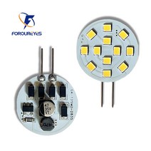 배기후드 교체 수리 AC12V 라운드 스포트 라이트 G4 LED 전구 2.2W SMD2835 깜박임 없음 통 보트 범위 후드, 02 Warm White