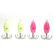 키우라 아이비애자 K-809 탈부착에자 야광봉돌바늘, 핑크 14호
