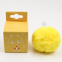 애완고양이장난감 소리나는 부르다 공 민트 사냥놀이 볼 작은새 울음 소리를 냈다 이갈이 내 물어뜯기 자 2630103848, 엘로우 (보아털 )