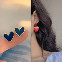 이어커프귀걸이 클레이 인하여 블루 클립귀걸이 액세서리 품 좋다 절대로 피어싱 여성 보이핏 볼륨 디자인감각 3729768836