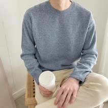노멀쉐이크 하늘색니트 캐시미어 울 니트 보풀없는니트