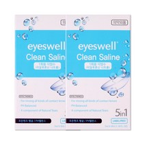 아이스웰 1회용 콘텍트렌즈 식염수 히알루론산함유 7mlx5개입, 35ml, 2개