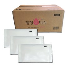청정 업소용 물티슈 대용량 개별포장 (40gsm), 100매입, 10개