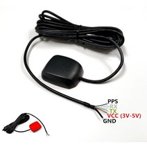 UART TTL 레벨 DIY 5 핀 커넥터 PPS GPS GNSS GLONASS 모듈 안테나 수신기 마그네틱 하단 방수 IP67 1Hz 9600