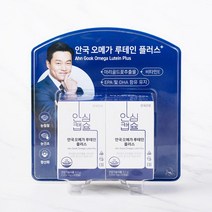 [메가마트]안국 오메가 루테인플러스 30캡슐*2입, 필수