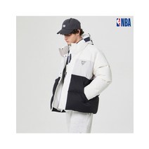 GSW WARRIORS 숏푸퍼 다운_화이트