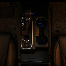 그랜저ig 가죽 도어캐치 컵홀더 엠비언트 새차선물 첫차 자동차무드등 차량조명 장착, LED 컵플레이트