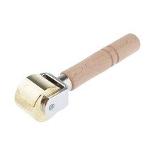 GHSHOP Leathercraft 가죽 프레스 에지 롤 공예용 가죽 에지 DIY 수제, 14.5x2.5cm, 나무, 무작위