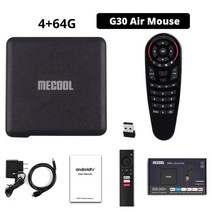 mecool km smart tv box andriod 0.0 4gb 64gb for youtube netflix amlogic s905x3 atv set top box dual, 영국 플러그, 4 64g g30