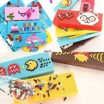 DIY 나노블럭 사각 필통(랜덤발송), 1개