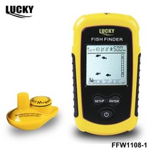 럭키 FFCW1108-1 & FFW1108-1 휴대용 음향 측심기 음파 탐지기 오션 리버 무선 피시 파인더, FFW1108-1_1