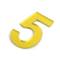 방번호 호수 대형 입체 숫자스티커 숫자 5 명판 명패 인테리어문패 문패 표지판, 상세페이지참조