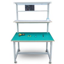 조명정전기방지작업대 공장검사작업대 수리 테이블, 길이 200x폭 60x높이 180 (+바퀴+서랍)