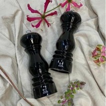 솔트밀 소금갈이 그라인더 분쇄기 소금통 블랙 18cm, 솔트밀18cm