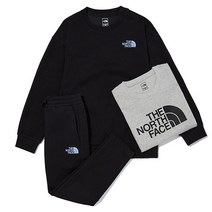 [노스페이스] 키즈 데일리 3PCS 스웻세트 NM5MN01S_BLK