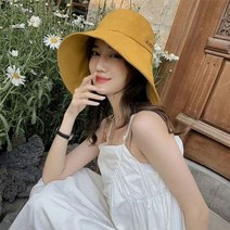 에이치플러스몰 은창)저스트 플라워 와이드 챙 모자 선캡 썬캡