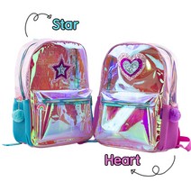 오드비 트와일라잇 클리어 홀로그램 스타 하트 가방 Happy Twilight Hologram Star Heart Backpack oddBi