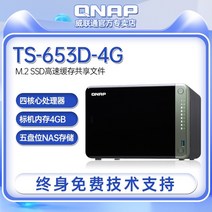 NAS 나스 공식 플래그십 머신 QNAP(qnap) ts-653d-4g 쿼드 코어 듀얼, ts-653d 매칭(빨간판 2t4개)