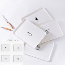 식빵 트레이 디저트 스탠드 식기 빵진열 다이소 쟁반 간식, 물컵