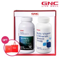 [10% 다운로드 쿠폰][GNC] 멀티비타민(60) + 더블 오메가3 (60) 세트, A