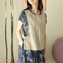 사이드 오픈 린넨 조끼