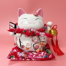 [베어브릭저금통] 개업선물 일본전통 행운복고양이 마네키네코 인테리어소품 데스크장식품 국내당일배송