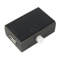 철근탐사기 USB 공유 스위치 박스 허브 2 포트 PC 컴퓨터 스캐너 프린터 수동 핫 프로모션 도매, 한개옵션0