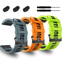 26mm Garmin Enduro 2 시계 밴드와 호환되는 6팩 Tactix 7 Pro/Fenix 6X Pro/6X/Fenix 5X/5X Plus/Descent Mk2i/D2 D, 3PackE
