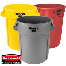 위awsm_루버메이드-BRUTE 원형컨테이너 FG263200YEL 121.1L 점포휴지통 대형쓰레기 업소휴대 다용도함♥awssome, ♥awssome!!