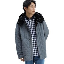 Beams Heart 남성 코트 후디 스탠드 칼라 퀼팅