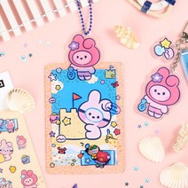 BT21 포토카드 홀더 가방 키링 귀여운 굿즈, 슈키