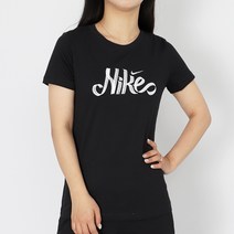 나이키 우먼스 드라이핏 반팔티 DRI-FIT 스크립트 티