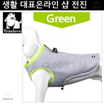 강아지선물 포메라니안 쿨조끼 스피츠 냉.온 조끼 그린 비숑 애견여름나기 프렌치불독, L