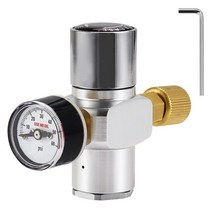 co2레귤레이터 분배기 레귤레이터 이탄 【새 버전】 0-60PSI 미니 Co2 레귤레이터 안정적인 압력 및 스틸, 01 0-60 psi
