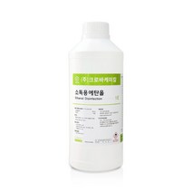 크로바 소독용에탄올 83% 1L 소독용알콜 의약외품 에탄올리필, 1개