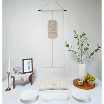 [몇월몇일] 단아한 돌상 대여, 돌 여아한복/연노랑 (+15000원), 아기 중전마마 가채(+5000원)