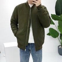 프롬엘 M부터XXL 빅사이즈까지 남녀공용 MA-1 지퍼 웰론 숏패딩 항공 점퍼(2COLOR)