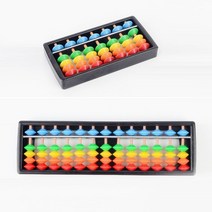 귀여운 주산판 덧셈 뺄셈 주판 숫자놀이 수세기 계산 교구 7선, 주산주판_7선