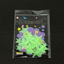 야광별스티커 6종 별자리, 별+달+우주+하트 12P