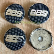 BBS 휠 센터 캡 허브 합금 캡 블랙 실버 탄소 섬유 60mm 4x, 한개옵션0, 1개