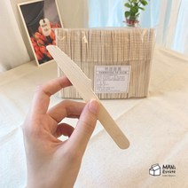 만스 일회용 나무 나이프 14cm 100개입, 10개