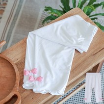 주니어 심플셔링 리본 6부레깅스