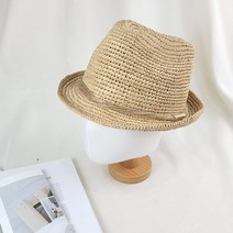 JJ 라피아페도라 여름 모자 밀집 여성 여행