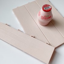 올웨이즈홈 베란다 인테리어 원목패턴 나뭇결 베이직 데크타일 9p 18p 36p 건식화장실 세탁실 테라스 다용도 바닥타일 베란다타일 조립식 바닥재, 스트로베리 밀크