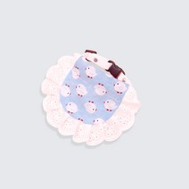 27리빙 귀여워지는 강아지 스카프 고양이 넥케이프, 파랑병아리(레이스) 1개, M
