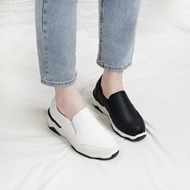 디아슈즈 원더 국산 밴딩 통굽 키높이 슬립온 6cm