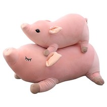 소파 돼지 쿠션 인형뽀글이 아기자기 베개 봉제 키즈 고양이 선물 장난감 캐릭터 인형 돼지, 옵션02, 65cm