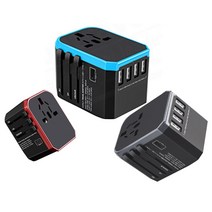 가엔가 5.6A 고속충전 C-TYPE 4포트 USB 여행용 멀티 플러그 어댑터 로즈골드, 1개로즈골드-MTAZ05